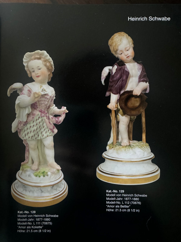 Meissen, figure en porcelaine Cupidon en mendiant 