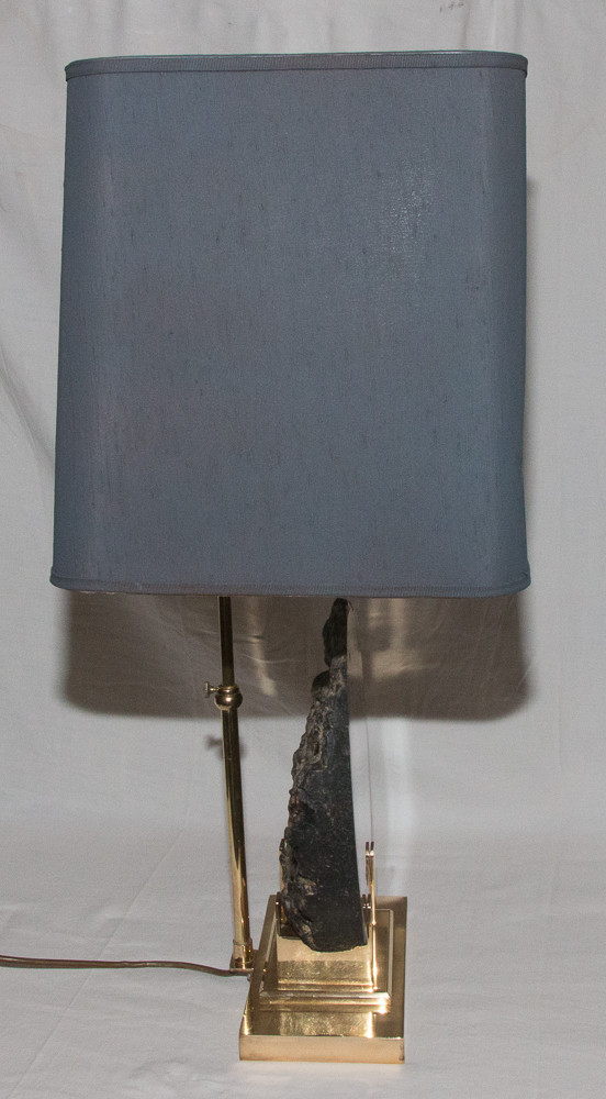 Lampe En Bronze Doré Signée Willy Daro Années 1970