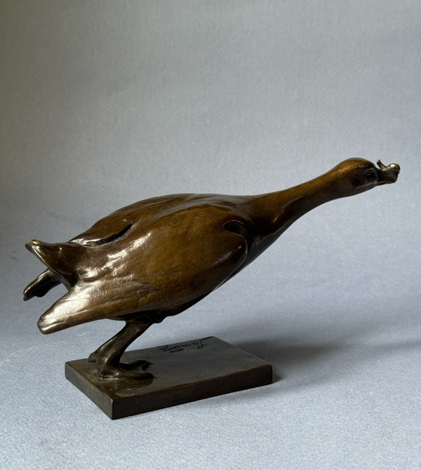 Bronze ArtDeco ''The Goose Step'' Édouard-Marcel SANDOZ (Susse Frères)