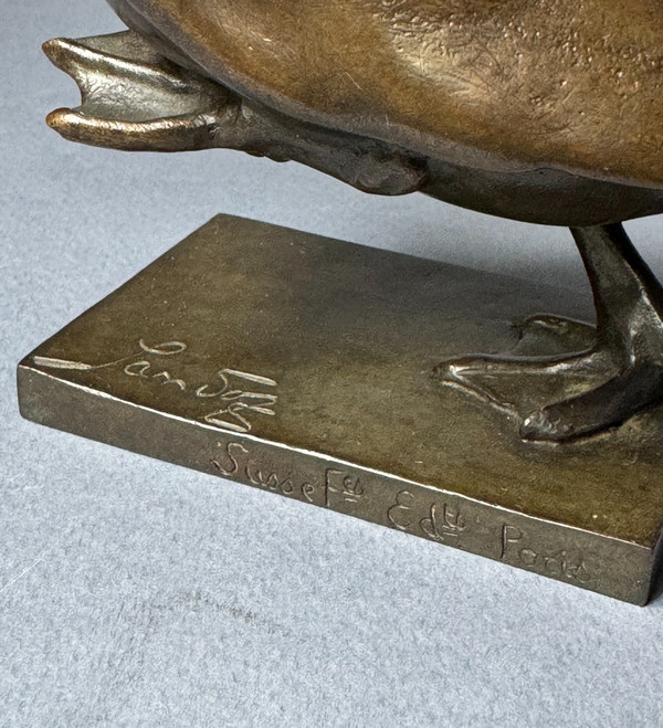 Bronze ArtDeco ''The Goose Step'' Édouard-Marcel SANDOZ (Susse Frères)