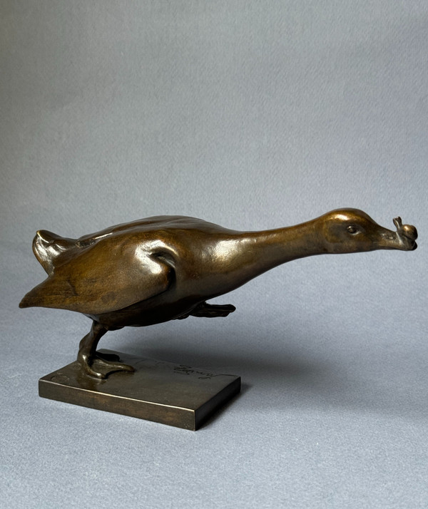 Bronze ArtDeco ''The Goose Step'' Édouard-Marcel SANDOZ (Susse Frères)