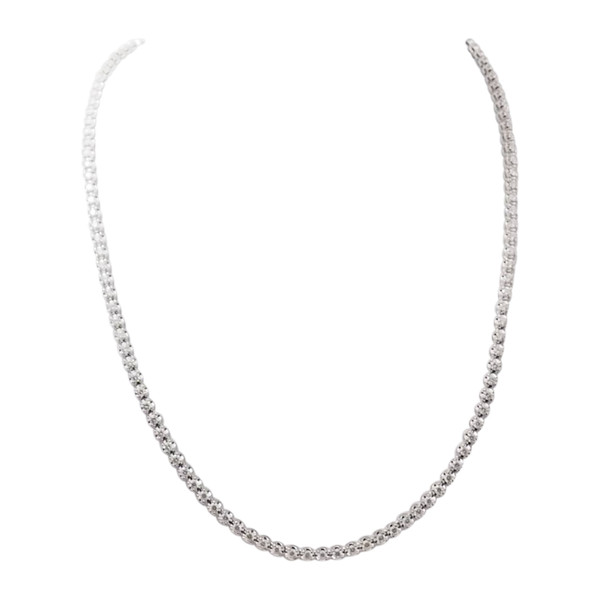 Collier rivière en or blanc et diamants