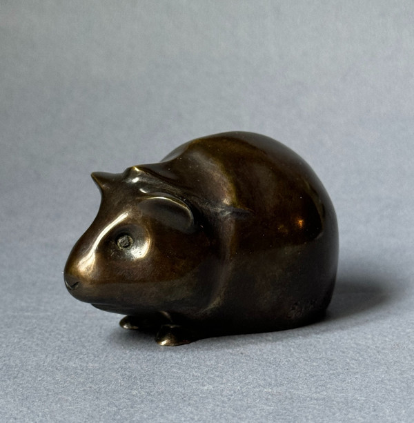  Bronze ArtDeco "Guinea Pig" Édouard-Marcel SANDOZ (Susse Frères)