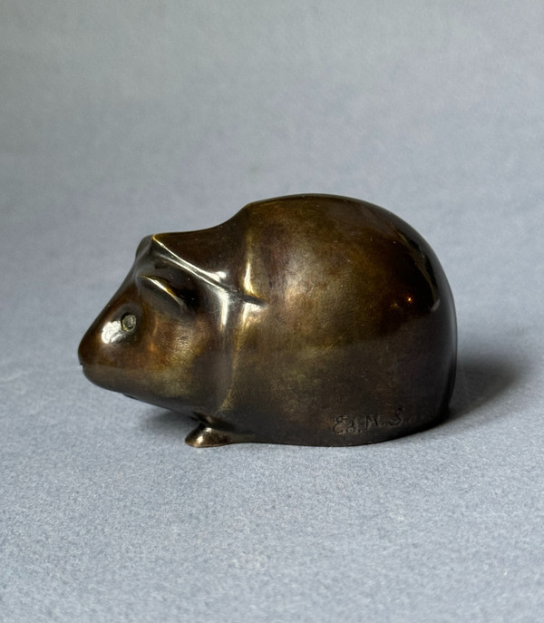  Bronze ArtDeco "Guinea Pig" Édouard-Marcel SANDOZ (Susse Frères)