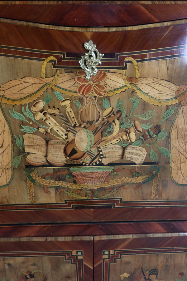 18th century marquetry secretary