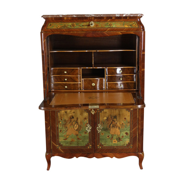 18th century marquetry secretary