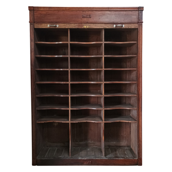 Large professional furniture curtain file cabinet oak display