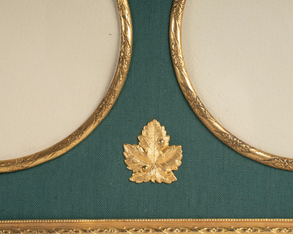 A pair of late 19th century gilded bronze photo frames