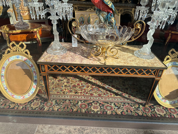 A Louis XVI style coffee table, early 21st century