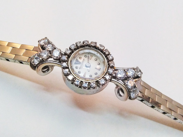 JAEGER LECOULTRE, FEMME, Diamants & Or blanc 18C