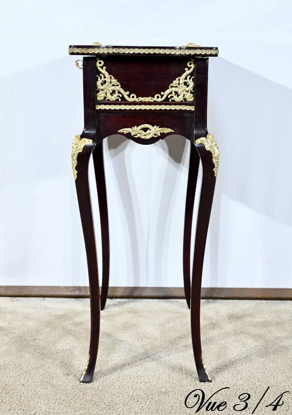 Middle Display Table in Stained Mahogany, Louis XV style, Napoleon III period – Mid-19th century