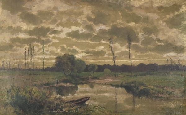 Oil on Canvas, signed Cheret – Mid-19th century