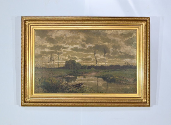 Oil on Canvas, signed Cheret – Mid-19th century