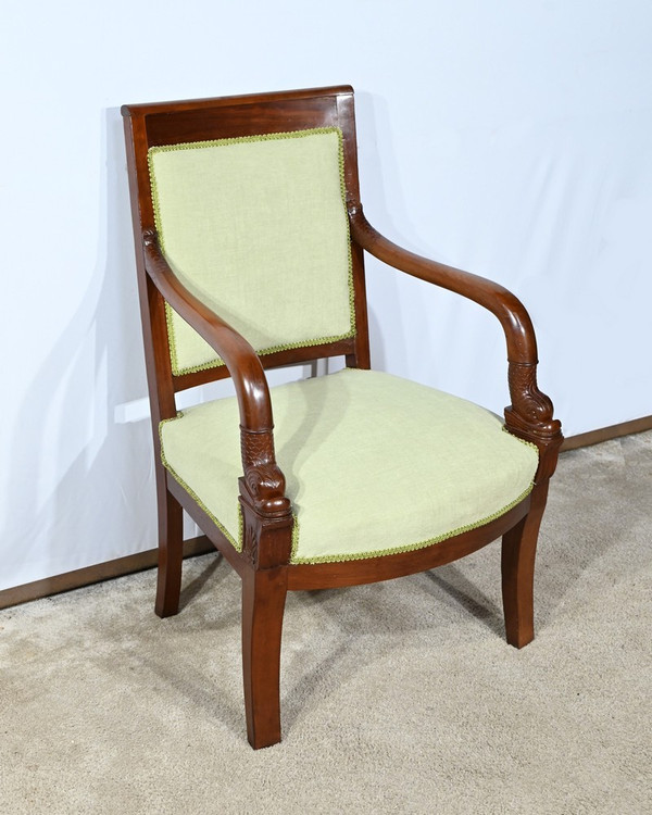 Cuban Mahogany Armchair, Empire Period – Early 19th Century