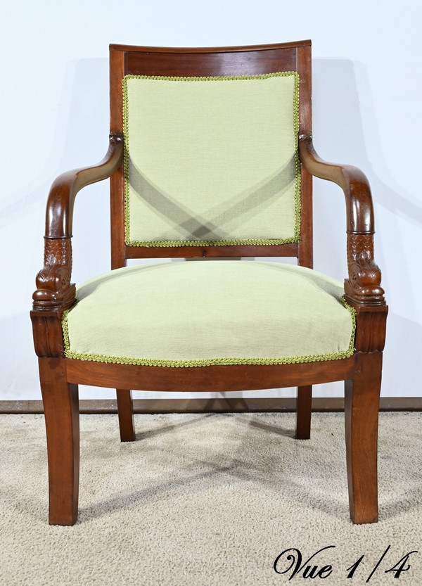 Cuban Mahogany Armchair, Empire Period – Early 19th Century