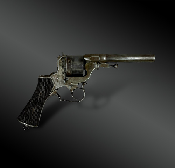 REVOLVER Perrin modello 1859, 1° tipo - Parigi, Francia - XIX secolo