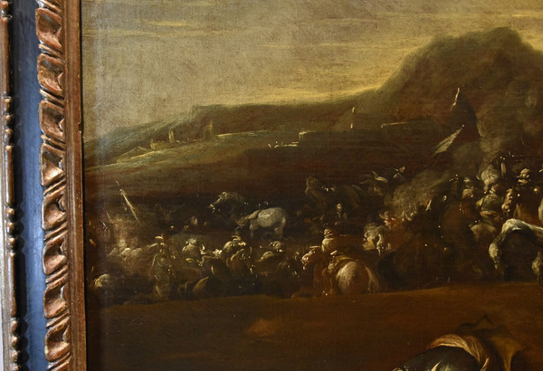 Battle With Clash Of Horsemen, Francesco Graziani (active In Naples/rome, 17th Century)