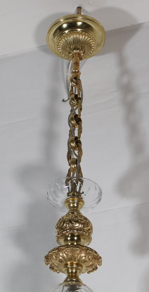  Lustre en bronze doré style Régence époque Napoléon III