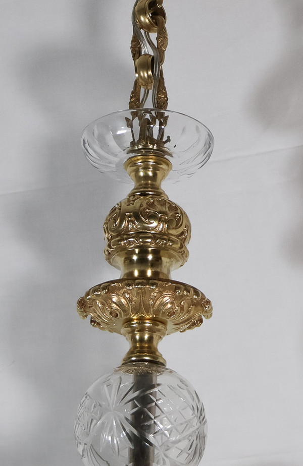  Lustre en bronze doré style Régence époque Napoléon III