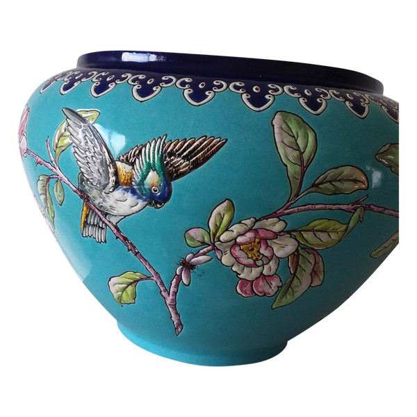 Édouard Gilles enamel planter