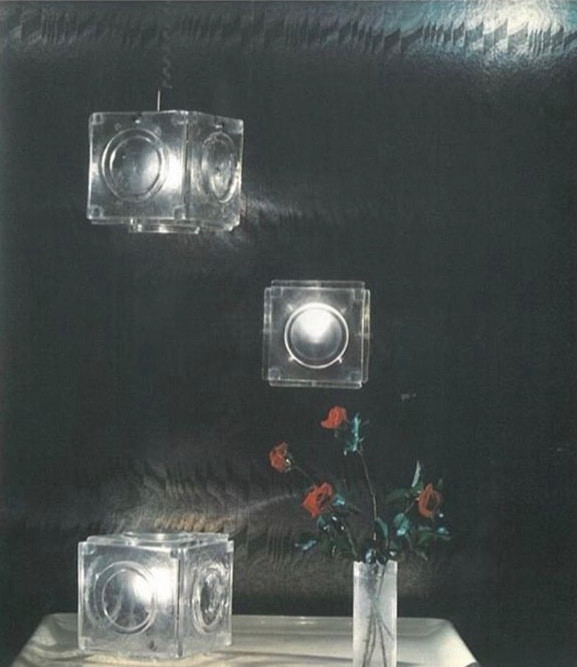 Cubo luminoso Albano Poli per Poliarte, Italia 1968