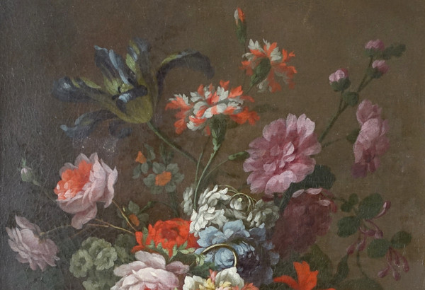 French school of the 19th century: painting of flowers circa 1800 - 80.2cm x 67.7cm