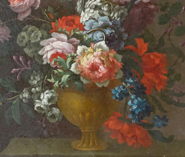 French school of the 19th century: painting of flowers circa 1800 - 80.2cm x 67.7cm