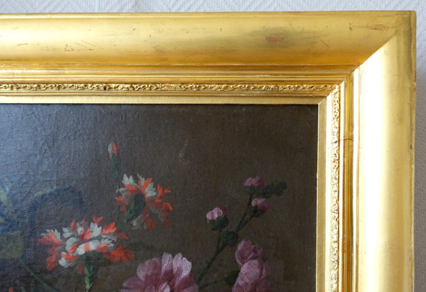 French school of the 19th century: painting of flowers circa 1800 - 80.2cm x 67.7cm