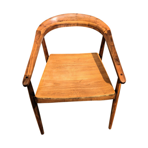 Scandinavian teak office armchair