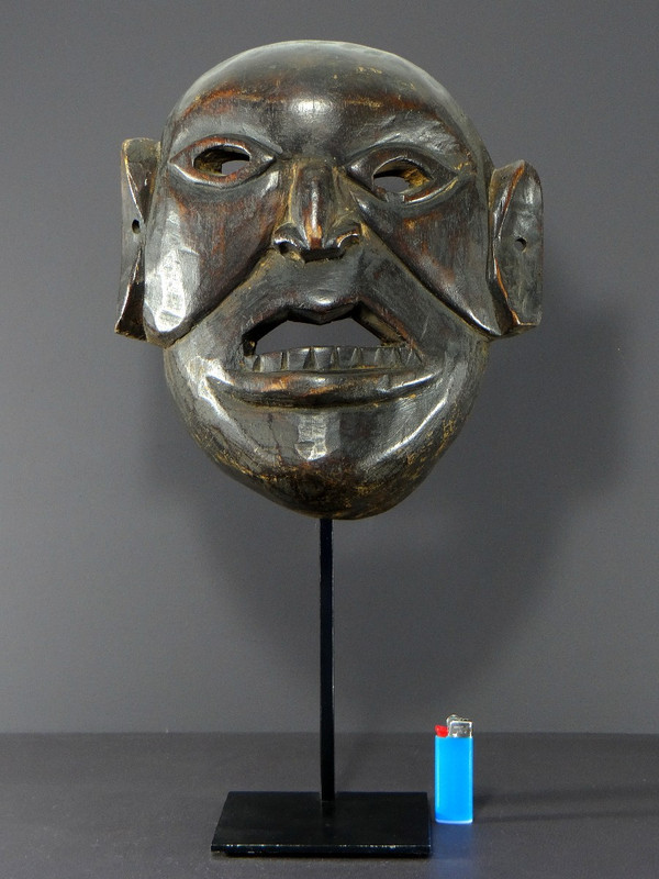 Nepal, Monpa ethnic group, First half of 20th century, Anthropomorphic hardwood mask.