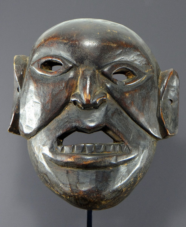 Nepal, Monpa ethnic group, First half of 20th century, Anthropomorphic hardwood mask.