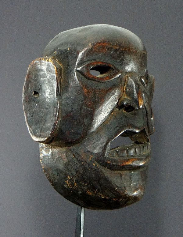 Nepal, Monpa ethnic group, First half of 20th century, Anthropomorphic hardwood mask.