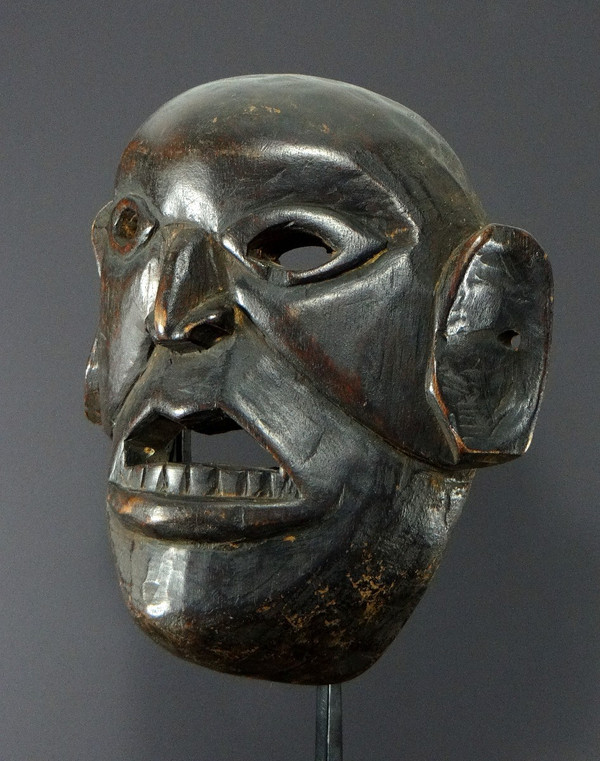 Nepal, Monpa ethnic group, First half of 20th century, Anthropomorphic hardwood mask.