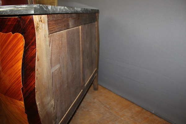 Louis XV Style Marquetry Chest Of Drawers