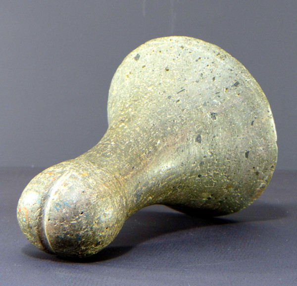 Archipel De La Société, Tahiti Island, Early 20th Century, Grey Basalt Pestle.