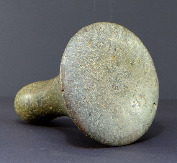 Archipel De La Société, Tahiti Island, Early 20th Century, Grey Basalt Pestle.