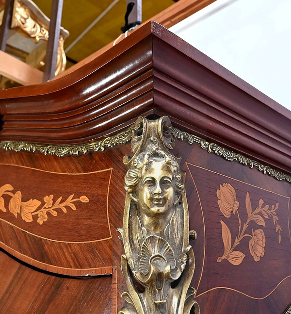 Double bookcase, Louis XV style - Late 19th century