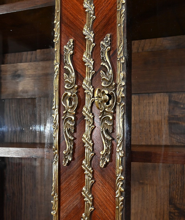 Double bookcase, Louis XV style - Late 19th century