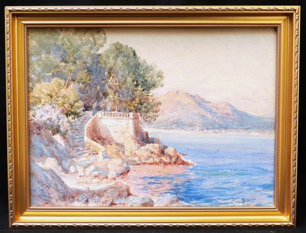 Émile Charles APPAY, Seaside at Saint-Jean-Cap-Ferrat