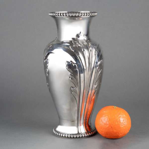 Solid Silver Vase, Homage to Yvon Milhe-Poutingon, 1965