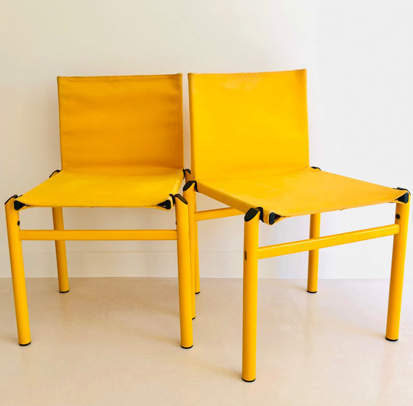 Mastro" chairs by Afra and Tobia Scarpa for Molteni, Italy 1980s