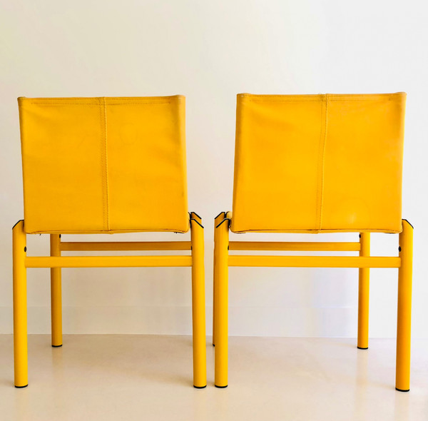 Mastro" chairs by Afra and Tobia Scarpa for Molteni, Italy 1980s