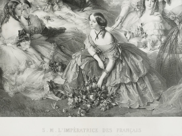 l'Impératrice Eugénie Lithographie d'Après Winterhalter XIXème