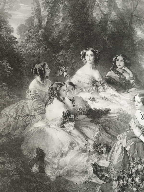 l'Impératrice Eugénie Lithographie d'Après Winterhalter XIXème