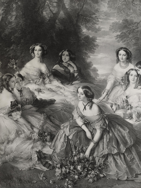 l'Impératrice Eugénie Lithographie d'Après Winterhalter XIXème