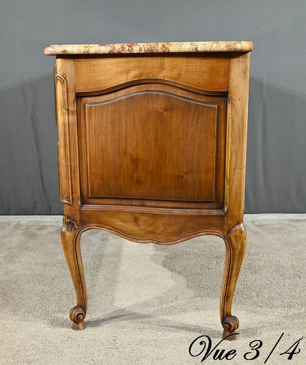 Walnut Crossbow Chest of Drawers, Louis XV style - Early 20th century