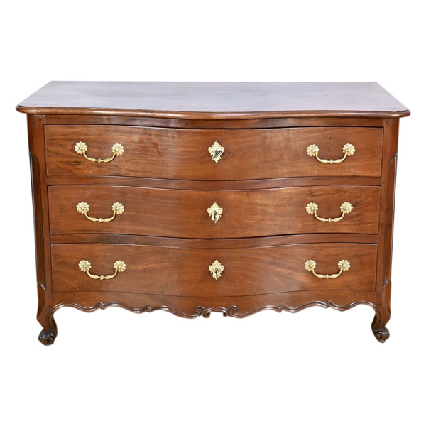 Nantaise de Port chest of drawers in Cuban mahogany - 2nd Part 18th century