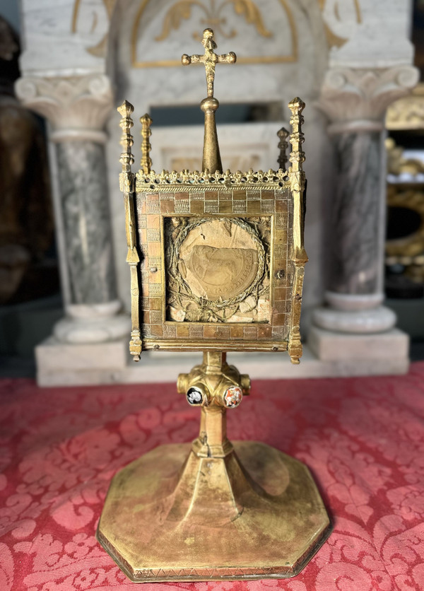 Copper Monstrance Reliquary - Late 15th - Early 16th century