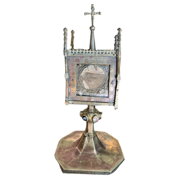 Copper Monstrance Reliquary - Late 15th - Early 16th century