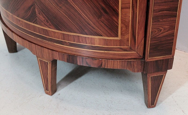 Louis XVI marquetry corner cabinet, 18th century